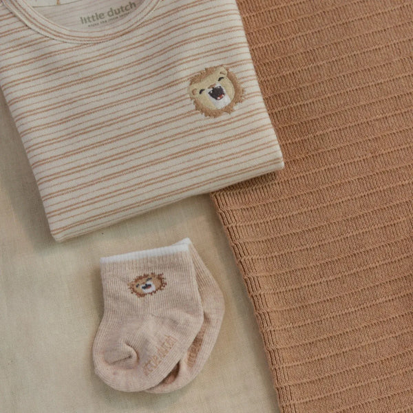 LITTLE DUTCH. Σετ 3 ζευγάρια κάλτσες Little Safari Newborn Multi