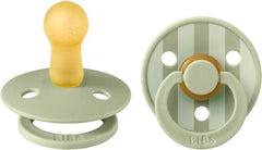 BIBS Πιπίλες Bibs Πιπίλα Καουτσούκ Σετ 2τμχ Colour Pin Sage 6-12m