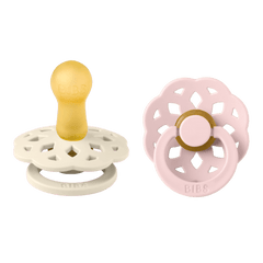 BIBS Πιπίλες Bibs Πιπίλες Καουτσούκ για 6-18 μηνών Boheme Ivory / Blossom 2τμχ