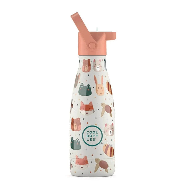 COOL BOTTLES Βρεφικά & Παιδικά Ποτηράκια COOL BOTTLES. Ανοξείδωτο μπουκάλι Ζωάκια 260ml