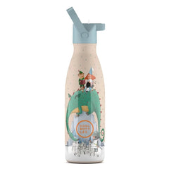 COOL BOTTLES Βρεφικά & Παιδικά Ποτηράκια COOL BOTTLES. Ανοξείδωτο μπουκάλι Δράκος 350ml