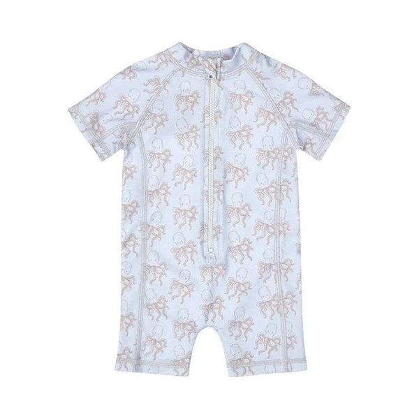 Dirkje μαγιό 3-6M (62/68 CM) Dirkje Μαγιό ολόσωμο γαλάζιο χταπόδι