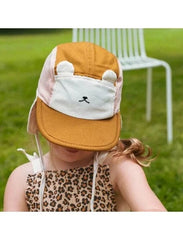 KiETLA καπελο 2-6Y (48-52 cm) KiETLA: Camper Καπέλο Τύπου Λεγεωνάριου με προστασία UPF50+ - Αρκουδάκι