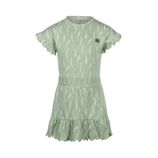 Koko Noko Φορέματα 2Y (92 CM) / ΠΡΑΣΙΝΟ Koko Noko Φόρεμα Σoft green ruffles