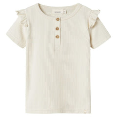 Lil Atelier Μπλουζάκι Lil' Atelier Μπλούζα κοντομάνικη NMFFLEURA SS SLIM TOP LIL  Turtledove