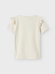 Lil Atelier Μπλουζάκι Lil' Atelier Μπλούζα κοντομάνικη NMFFLEURA SS SLIM TOP LIL  Turtledove
