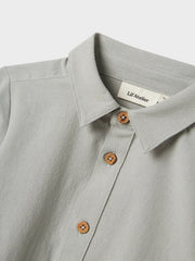 Lil Atelier Μπλουζάκι Lil' Atelier Πουκάμισο NMMHADAM Mirage Gray