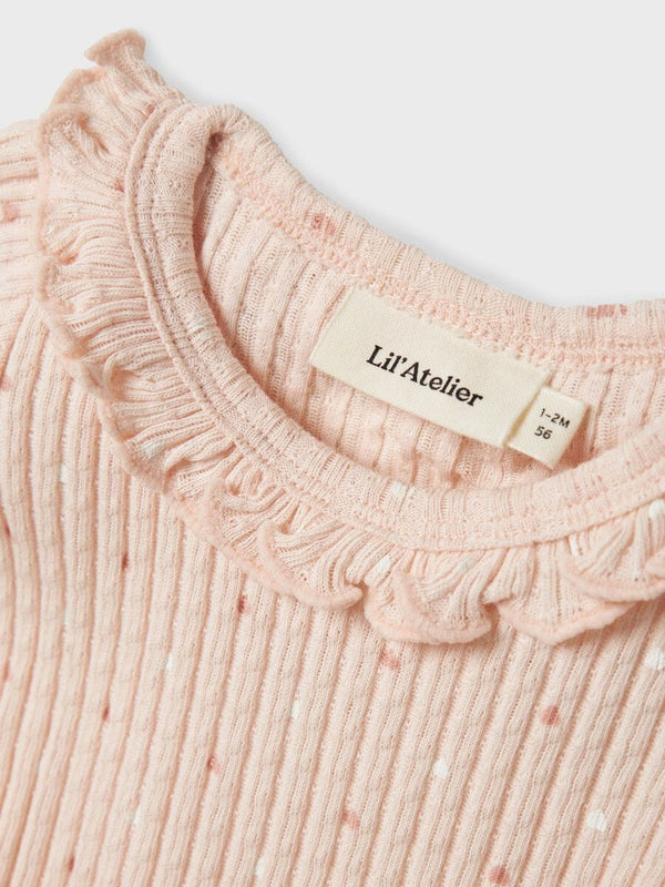 Lil Atelier Βρεφικά Φορμάκια Lil' Atelier Βρεφικό κορμάκι Peach Blush