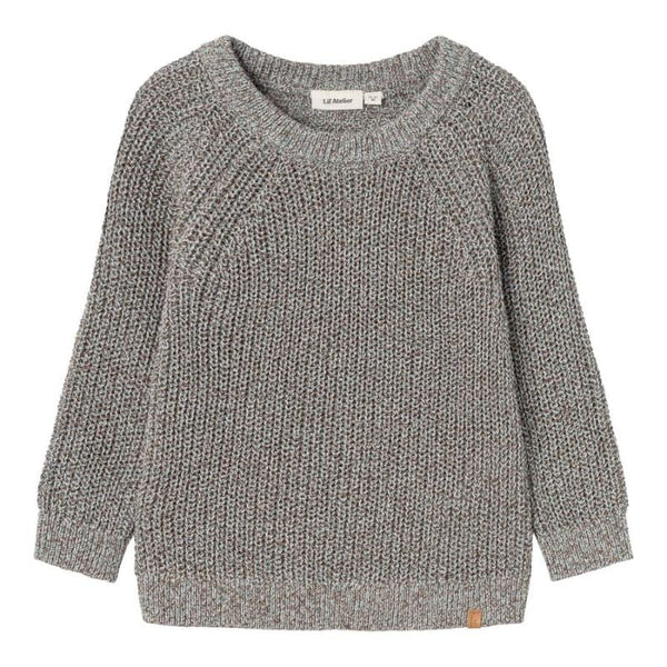 Lil Atelier Μπλουζάκι 2Y Lil' Atelier  Πουλόβερ Πλεκτό Rib - NmmNoro - Sky Grey