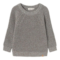 Lil Atelier Μπλουζάκι 2Y Lil' Atelier  Πουλόβερ Πλεκτό Rib - NmmNoro - Sky Grey