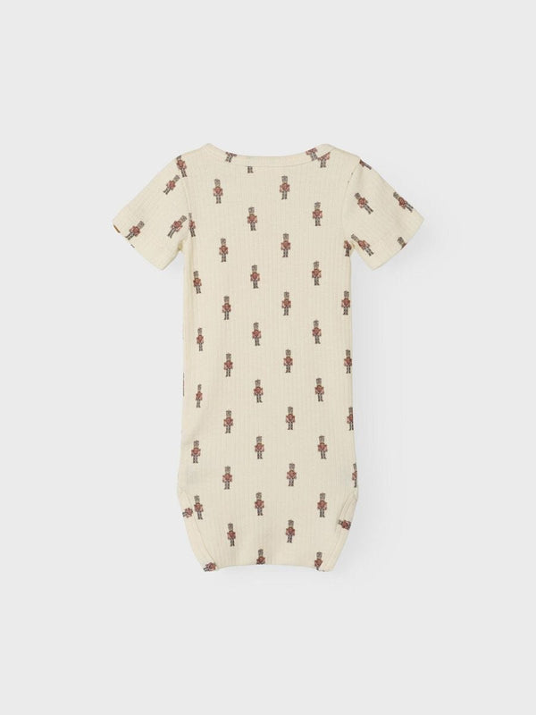Lil Atelier Βρεφικά Φορμάκια Lil' Atelier Κορμάκι Κοντομάνικο Toy Soldier Turtledove