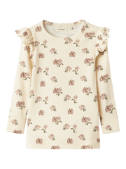Lil Atelier Μπλουζάκι 92 Lil' Atelier Μπλούζα μακριμάνικη Turtledove PEONY