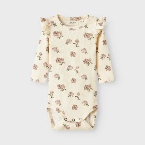 Lil Atelier Βρεφικά Φορμάκια Lil' Atelier Φορμάκι μακριμάνικο Turtledove PEONY
