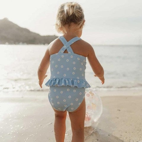 Little Dutch μαγιό LITTLE DUTCH Ολόσωμο μαγιό με βολάν Daisies blue