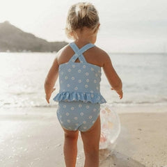 Little Dutch μαγιό LITTLE DUTCH Ολόσωμο μαγιό με βολάν Daisies blue