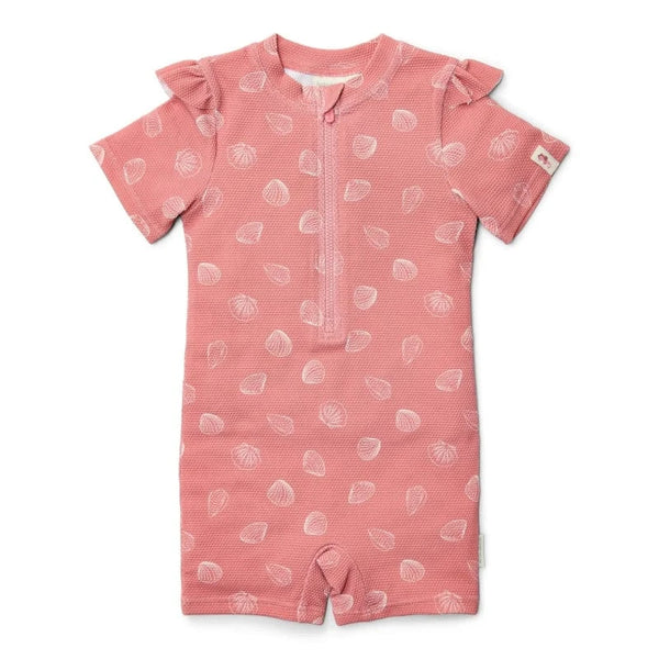 Little Dutch μαγιό 3-6M (62/68 CM) LITTLE DUTCH. Ολόσωμο κοντομάνικο μαγιό Ocean Treasures Pink