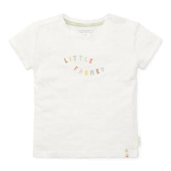 Little Dutch Μπλουζάκι 9M LITTLE DUTCH Μπλουζάκι κοντομάνικο Off White Little Farmer