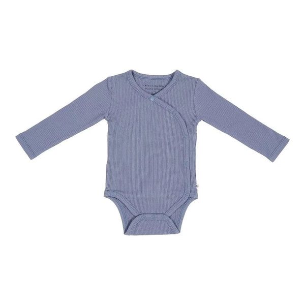 Little Dutch Βρεφικά Φορμάκια 50/56 (1-2μ) LITTLE DUTCH. Κορμάκι μακρυμάνικο Rib Blue