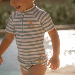Little Dutch μαγιό LITTLE DUTCH. Μαγιό πάνα Stripes Surf Blue