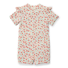 Little Dutch μαγιό 3-6M (62/68 CM) LITTLE DUTCH. Ολόσωμο κοντομάνικο μαγιό Sunny Flowers Multi-colour