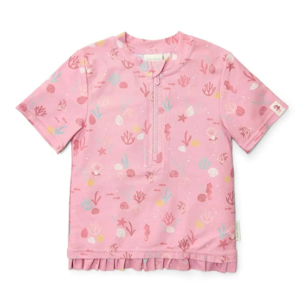 Little Dutch μαγιό 9-12M (74/80 CM) LITTLE DUTCH. Μπλουζάκι κοντομάνικο με προστασία UV Ocean Treasures Multi-colour