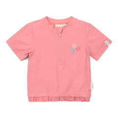 Little Dutch μαγιό 9-12M (74/80 CM) LITTLE DUTCH. Μπλουζάκι κοντομάνικο με προστασία UV Sunny Flowers Rouge