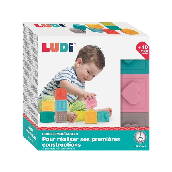 LUDI Βρεφικά Παιχνίδια Δραστηριοτήτων Ludi Πλαστικοί Κύβοι