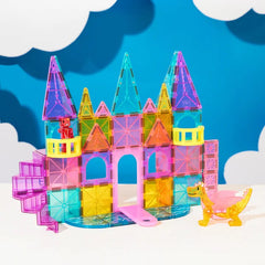 MAGNA-TILES Μαγνητικά Τουβλάκια Μαγνητικό Παιχνίδι 48 κομματιών Castle DLX 3ετών+ Magna Tiles 242048