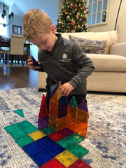 MAGNA-TILES Μαγνητικά Τουβλάκια Magna-Tiles Μαγνητικά Πλακίδια  Clear Colors 100τμχ