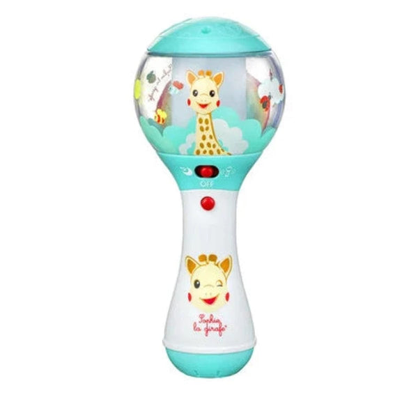 Sophie La Girafe Κουδουνίστρες Σόφι καμηλοπάρδαλη Ηλεκτρονική - μουσική κουδουνίστρα μαράκα με ανιχνευτή κίνησης Shake Shake Shake!!!